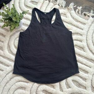 Lululemon Black Love Tank Top Pleated Racer Back Tank Womens Size 10